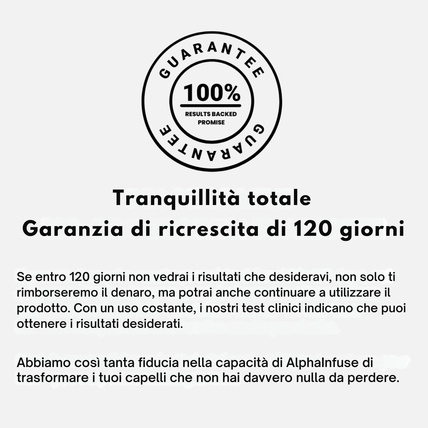 AlphaInfuse | Sistema per la ricrescita dei capelli
